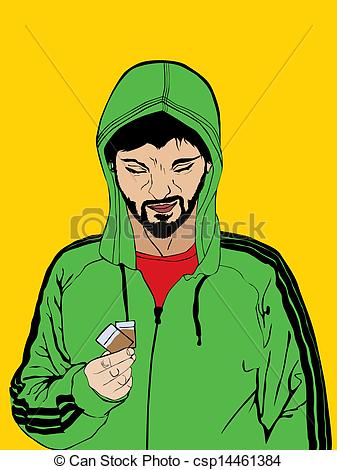 Stock Illustration Of Drug Dealer   Illustration Of A Drug Dealer