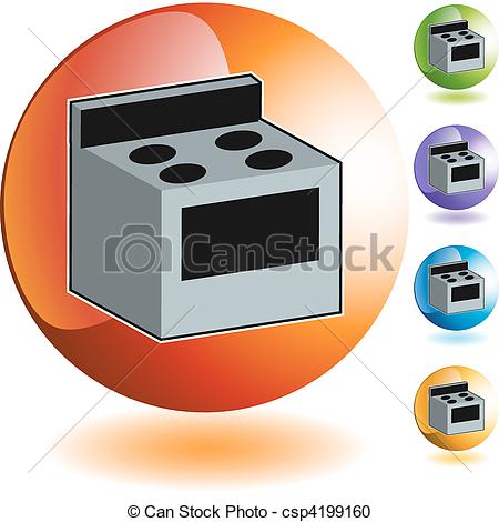 Vector Clipart Of Stove Csp4199160   Search Clip Art Illustration