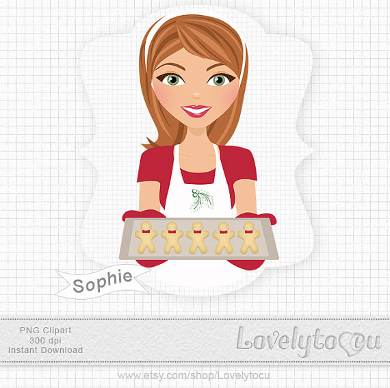 Woman Baking Cookies Clipart Cookie Baking Clipart Images