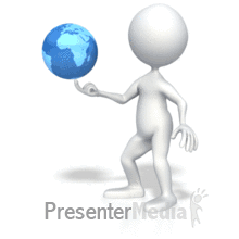3d Stick Figure Spinning Globe Powerpoint Animation
