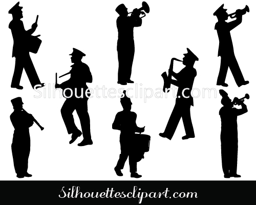 Band Silhouette Vector  Perfect To Make Out The Awesome Graphics