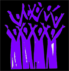 Choir Black And Purple Clip Art At Clker Com   Vector Clip Art Online    