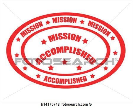 Clip Art   Mission Accomplished Stamp  Fotosearch   Search Clipart