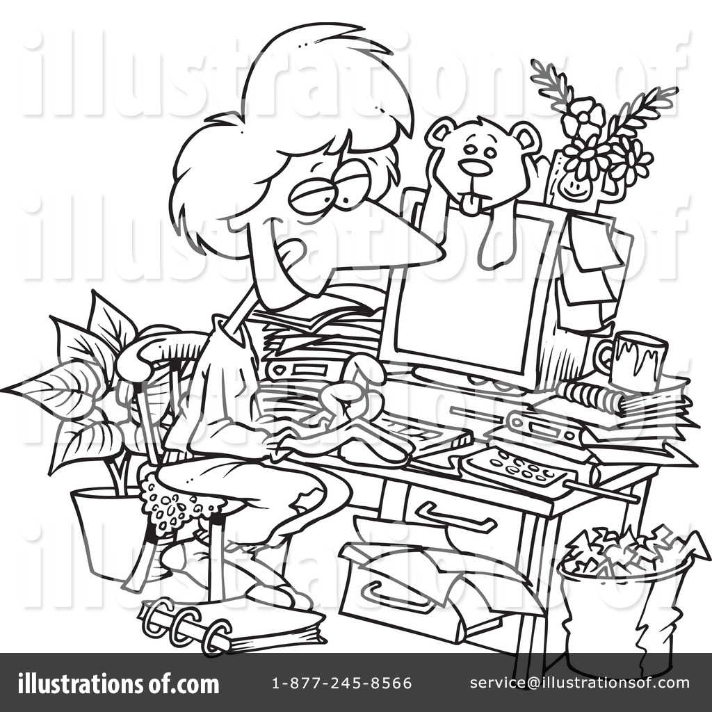 Computers Clipart  1046258 By Ron Leishman   Royalty Free  Rf  Stock