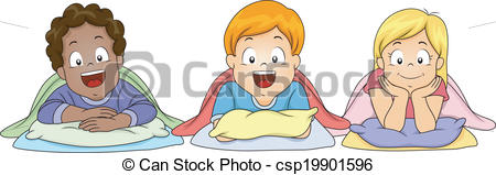 Eps Vectors Of School Nap Time   Illustration Of Little Kids About To