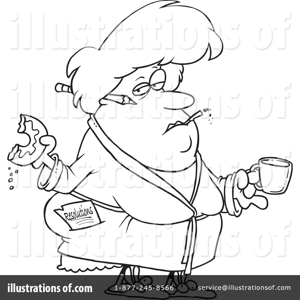 Fat Clipart  443884   Illustration By Ron Leishman