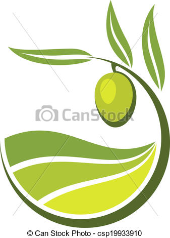 Fresh Curling Green Cartoon Olive With Grades And Quality Of Olive Oil