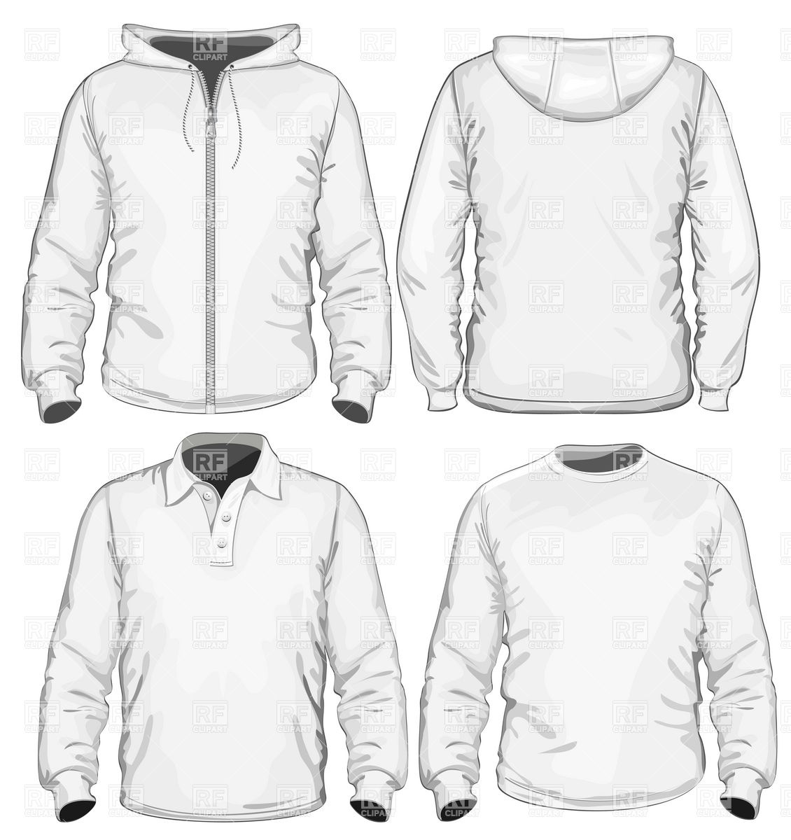      Jacket And Hoodie 5254 Download Royalty Free Vector Clipart  Eps