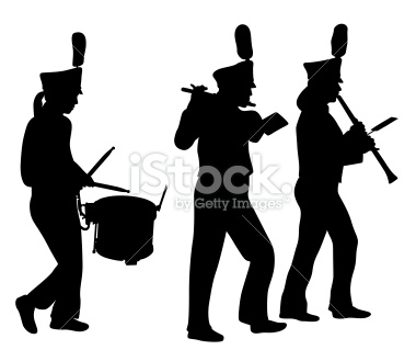 Marching Band Vector Marching Band Silhouette Clipart   Free Clip Art