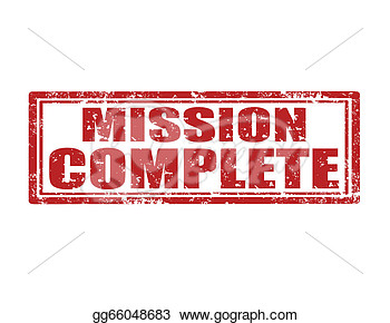 Mission Completevector Illustration  Clipart Illustrations Gg66048683