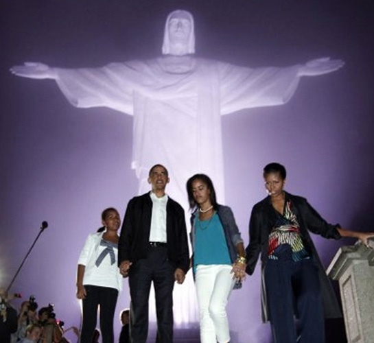 Obama Family In Brazil