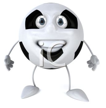 Picture Of An Animated Soccer Ball With A Face Arms And Legs In A    