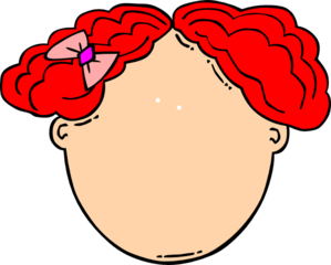 Red Hair Girl Blank Face Clip Art At Clker Com   Vector Clip Art