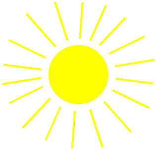 Represented As A Sun Or Star And With Sun Like Colors Red Yellow    