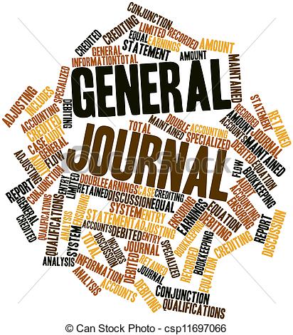 Stock Illustration Of Word Cloud For General Journal   Abstract Word