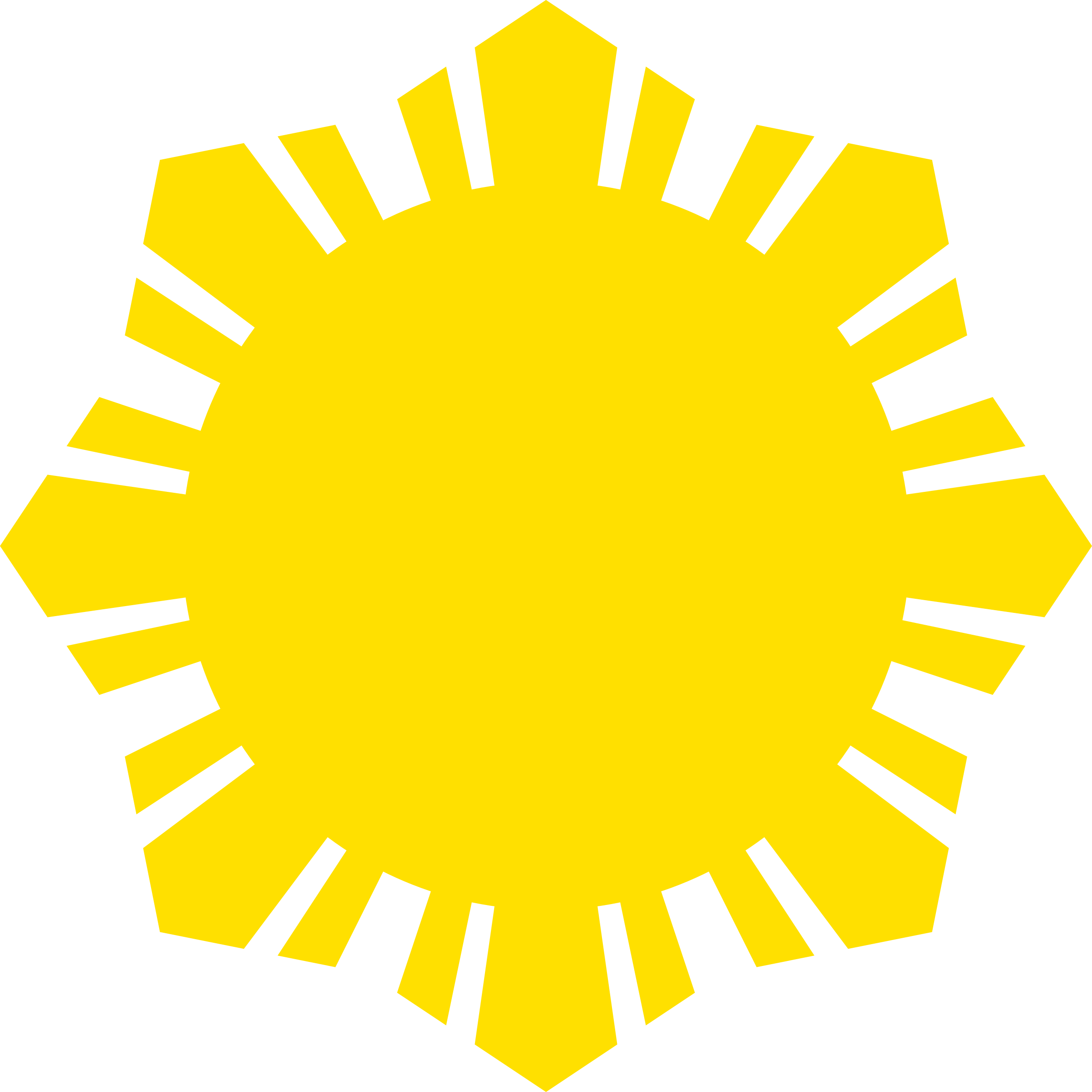 Sun Symbol Small Yellow By Qubodup