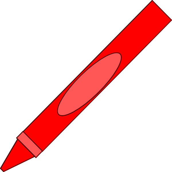 Totetude Red Crayon Clip Art At Clker Com   Vector Clip Art Online