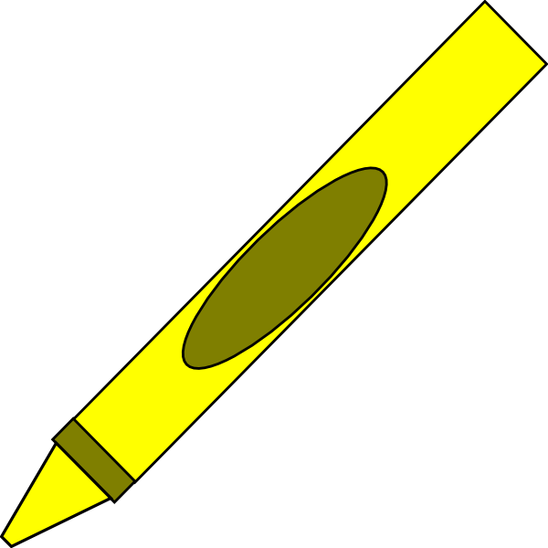 Totetude Yellow Crayon Clip Art