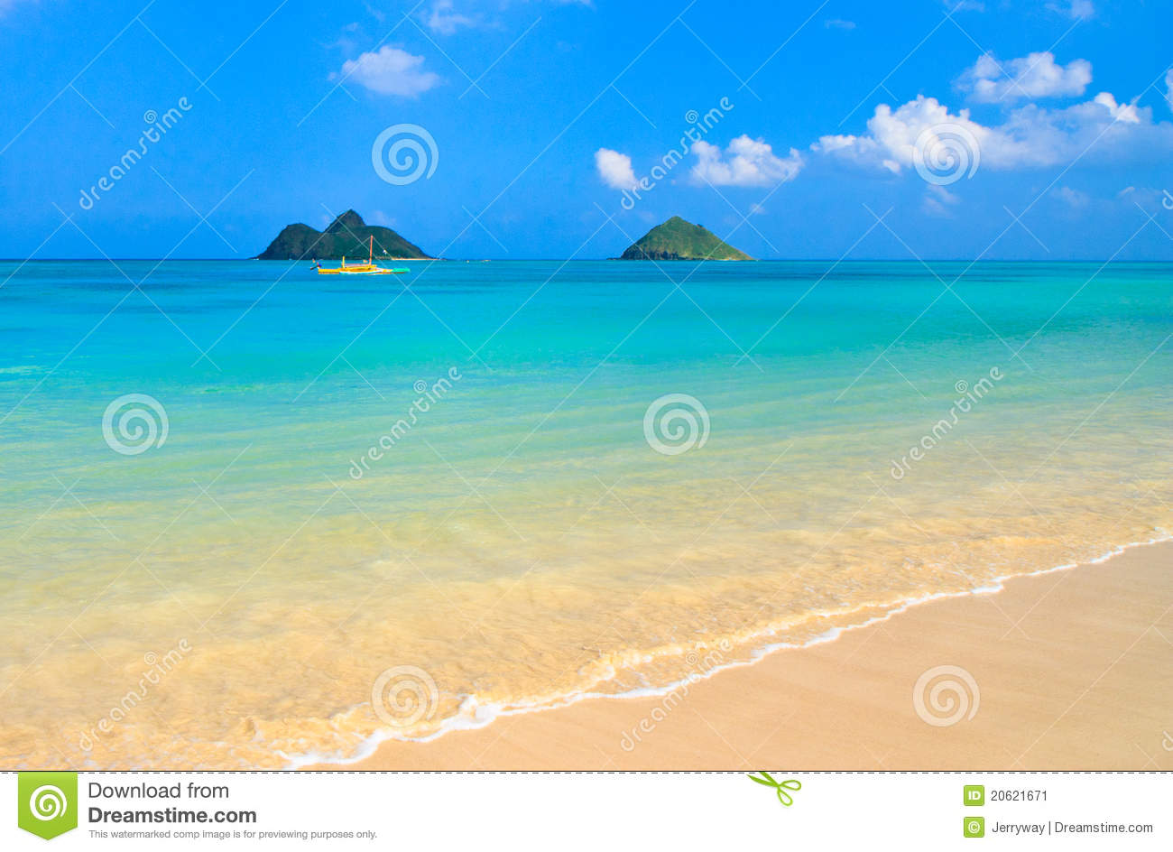 Tropical Paradise Heavenly Beach Oahu Hawaii Stock Image   Image