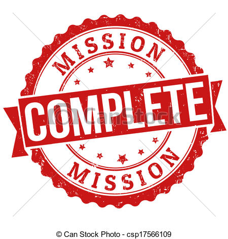 Vector Clipart Of Mission Complete Stamp   Mission Complete Grunge