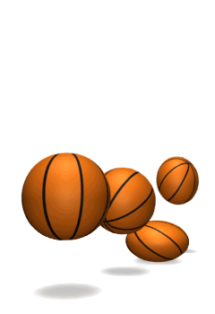 Animated Bouncing Basketball