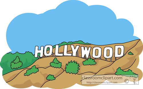 California   Hollywood Sign   Classroom Clipart