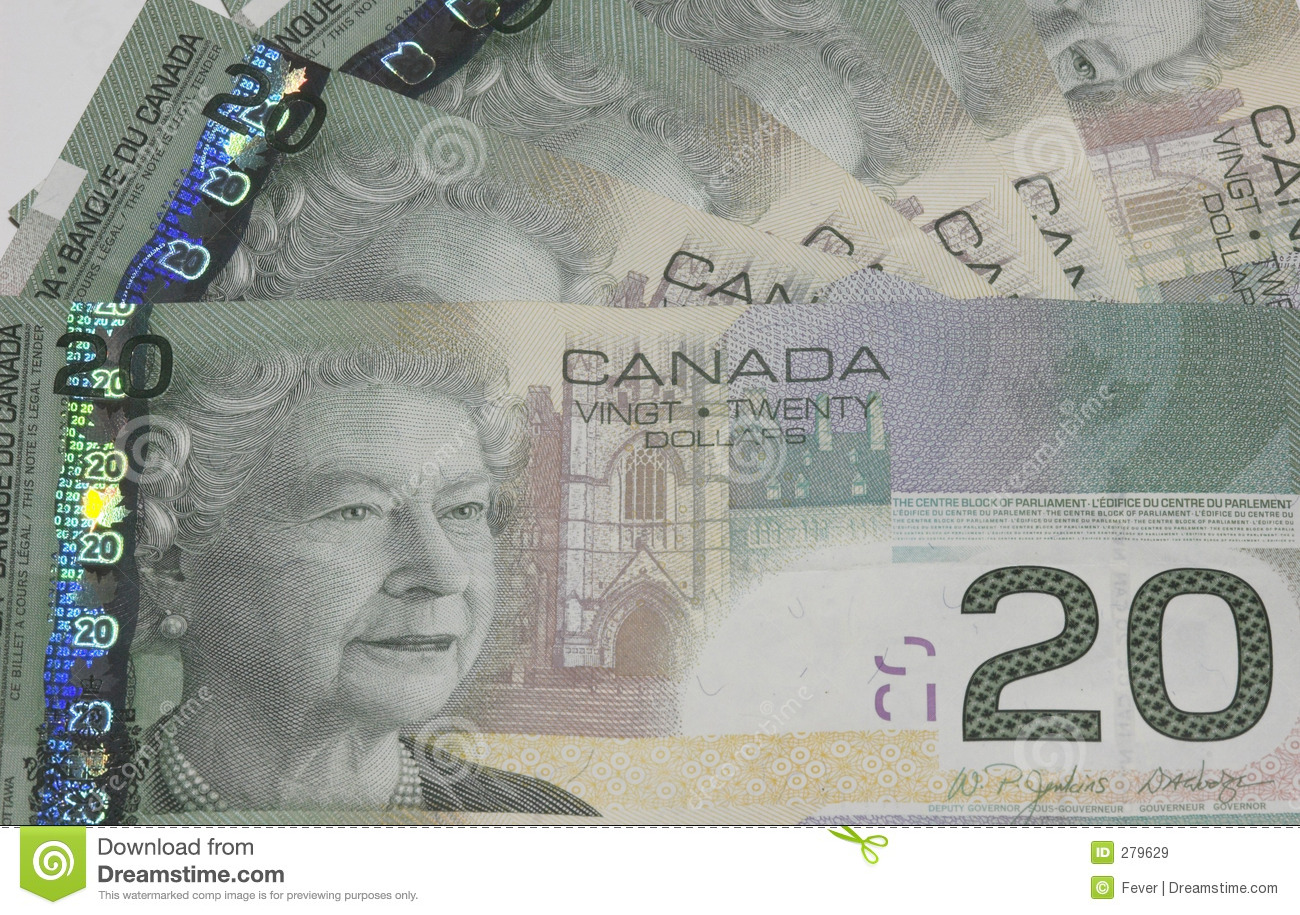 Canadian  20 Bills Royalty Free Stock Images   Image  279629