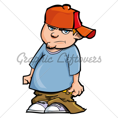 Cartoon Boy With Baseball Cap