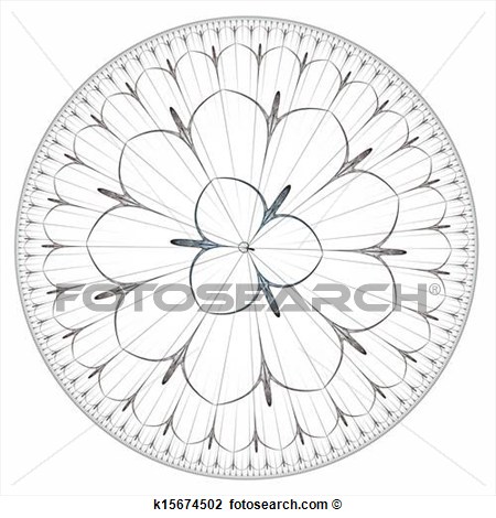Clip Art   Abstract Rose Window  Fotosearch   Search Clipart
