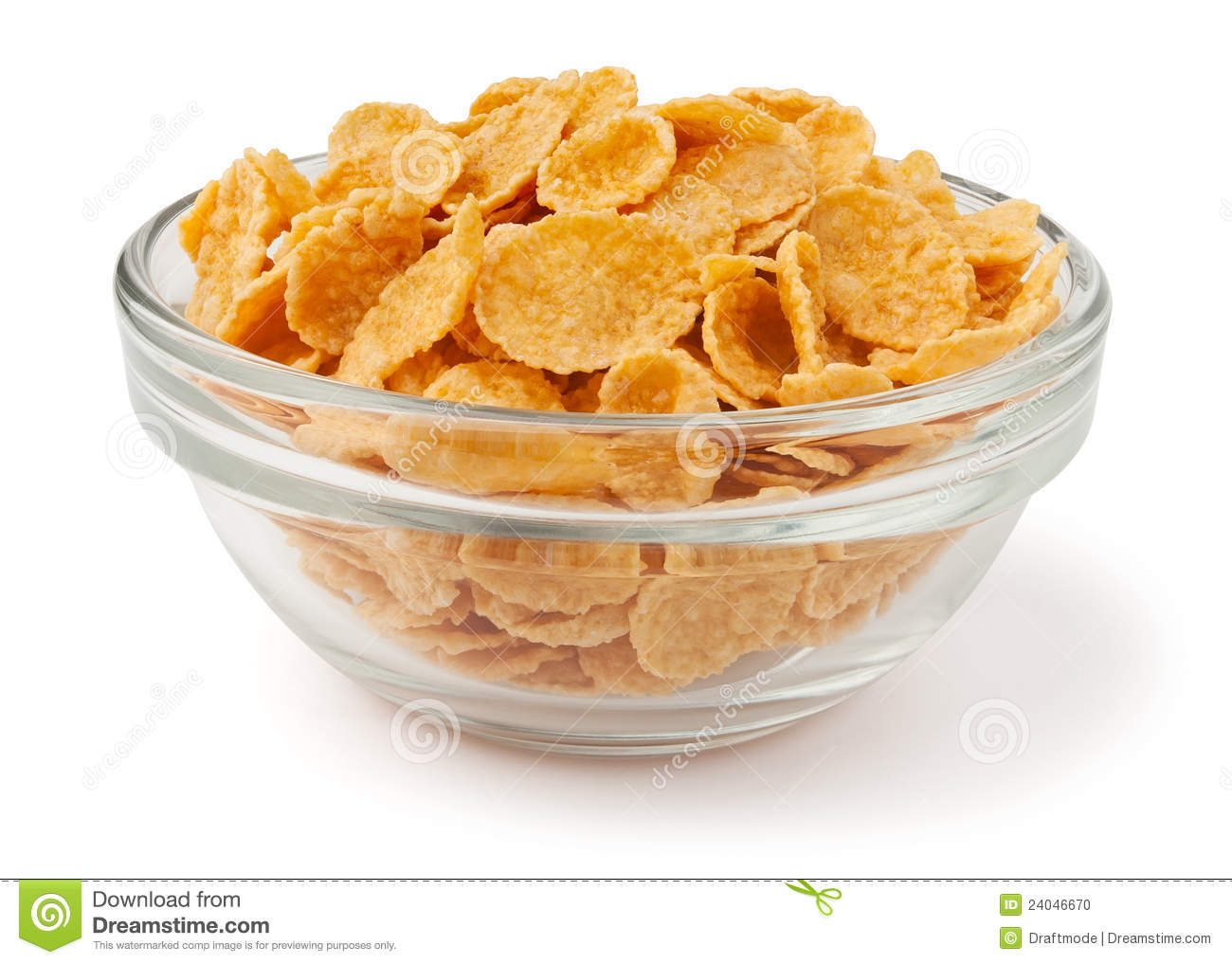 Corn Flakes In A Bowl Stock Photo   Image  24046670