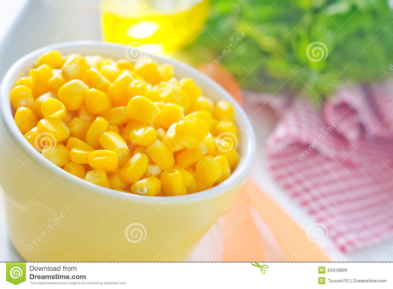 Corn In Bowl Royalty Free Stock Images   Image  34316609