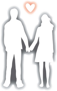 Couple Clipart Image   Silhouette Of A Couple Holding Hands