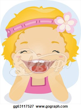 Dressed In Pink Flashing Atoothy Grin  Stock Illustration Gg63117527
