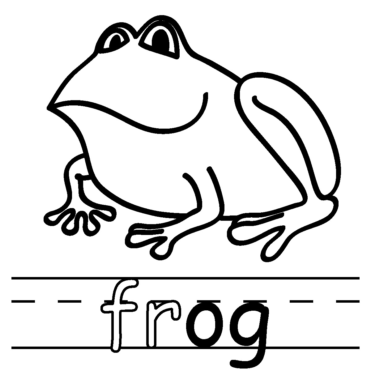 Frog Clip Art Black And White   Clipart Panda   Free Clipart Images