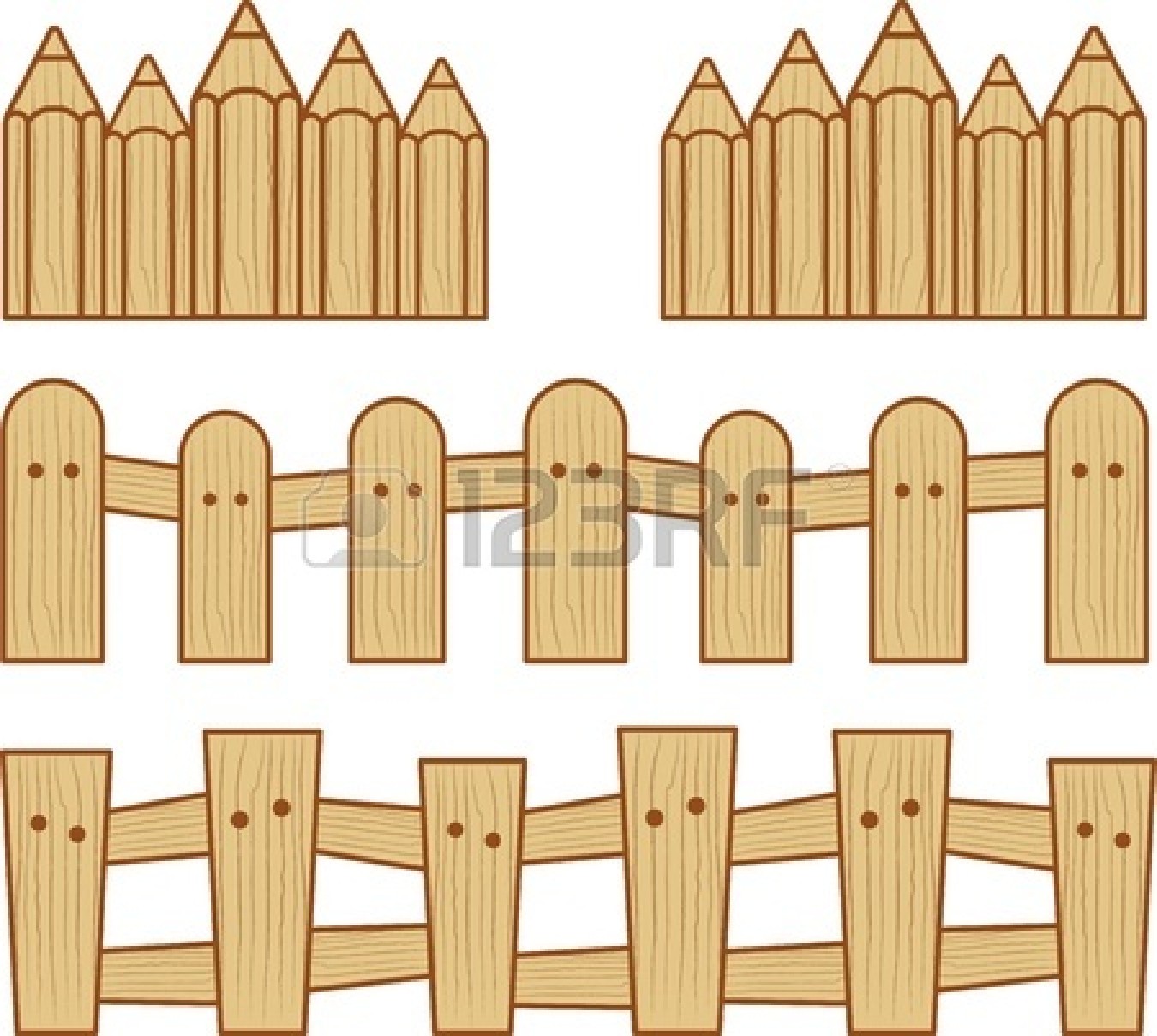Garden Fence Clipart Wooden Gate Clipart