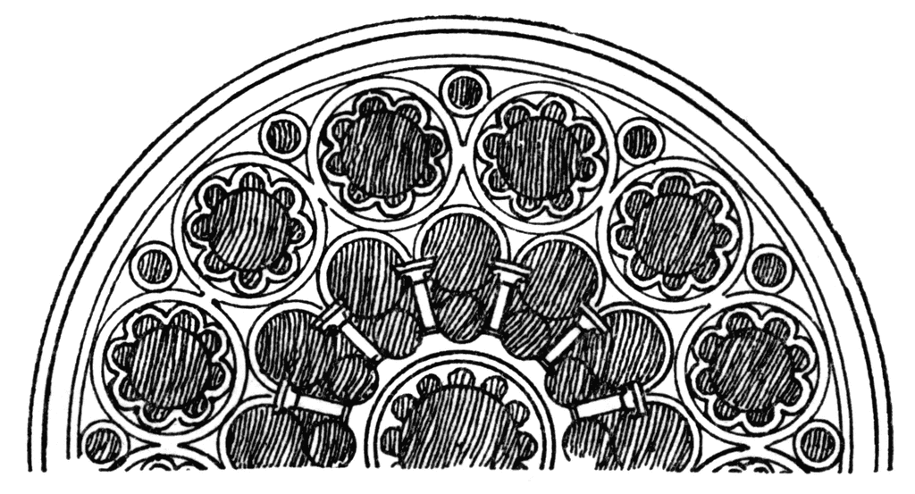 Gothic Architecture Rose Hexagonal Window   Clipart Etc