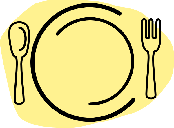 Iammisc Dinner Plate With Spoon And Fork Clip Art Hight