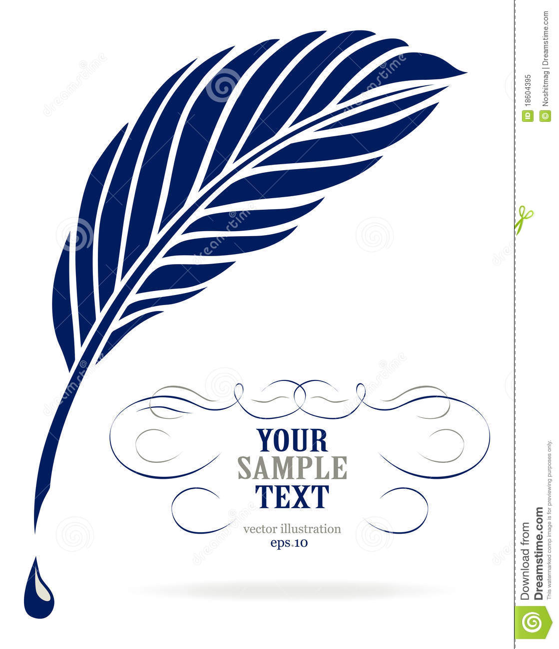 Ink Feather Pen Royalty Free Stock Photo   Image  18604395