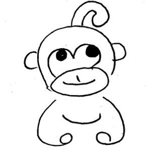 Monkey Clipart Black And White   Clipart Best