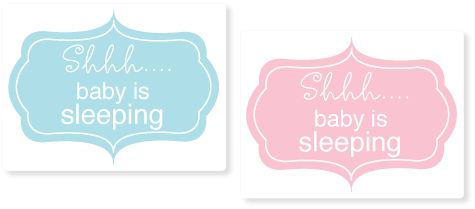 Shhh   Baby Sleeping Sign    Clip Art   Pinterest   Baby Sleep Door