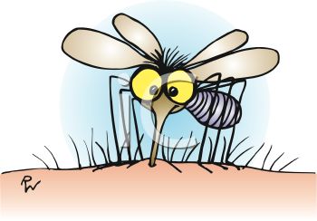 This Cartoon Mosquito On A Person S Arm Clipart Image Is Available