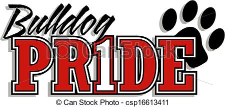 Vector Clip Art Of Bulldog Pride Logo Csp16613411   Search Clipart