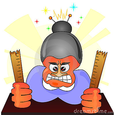 Angry Teacher Royalty Free Stock Images   Image  19764959