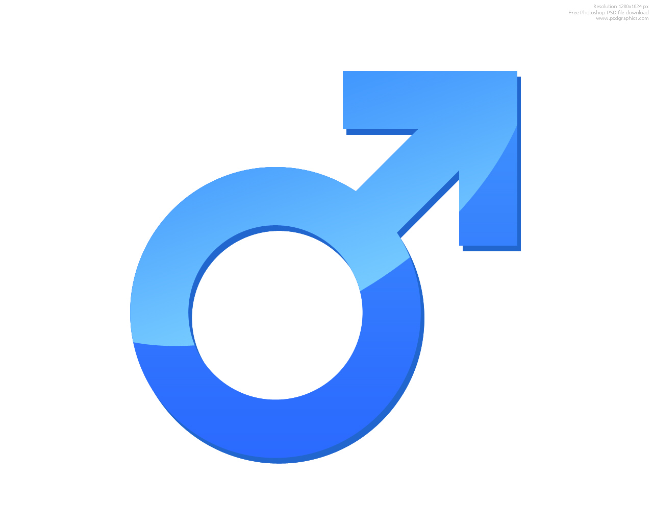     Blue Keywords Gender Symbols Signs And Symbols Icon Set Male Female