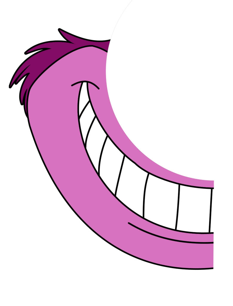 Cheshire Cat Smile Printable Clipart