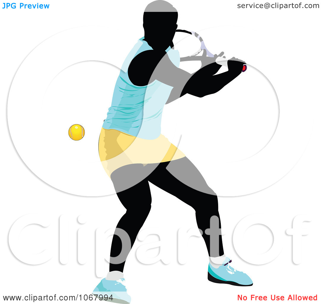Clipart Tennis Woman 6   Royalty Free Vector Illustration By Leonid