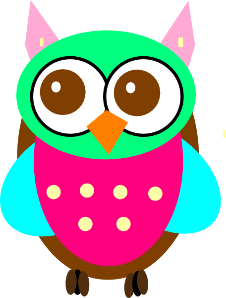 Colorful Baby Owl Chick Clip Art At Clker Com   Vector Clip Art Online