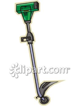 Gas Powered Weed Eater   Royalty Free Clipart Picture
