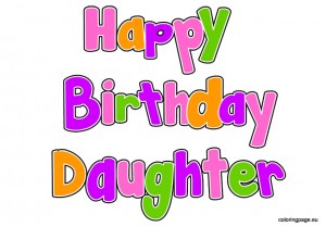 Happy Birthday Daughter Clipart