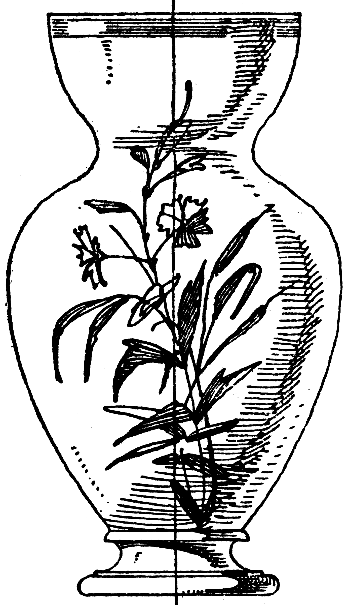 Modern Flower Vase   Clipart Etc